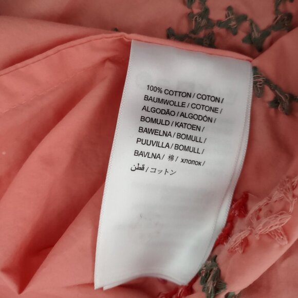 FARM RIO color blocked embroidered blouse - M - Picture 11 of 15